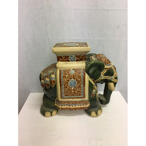 156 - Large ceramic elephant planter.