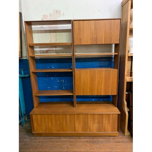 183 - Mid century G-Plan teak shelving unit.