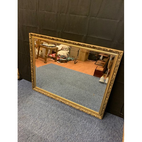 279 - Large gilt framed mirror 112cm x 87cm