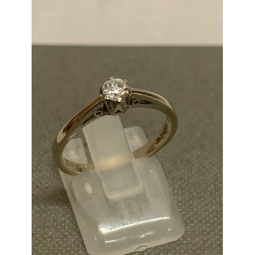 312 - Solitaire .2 carat diamond ring.