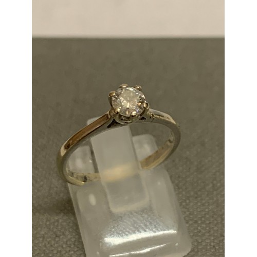 313 - Solitaire .33 carat diamond ring.