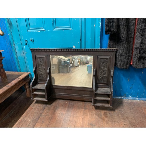 378 - large overmantle mirror