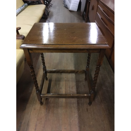 428 - Vintage barley twist window table.