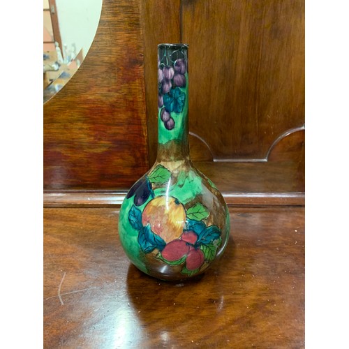 510 - Vintage hand painted floral vase.