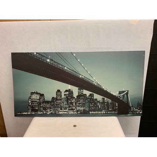 520 - Large wall canvas of Newyork city skyline.