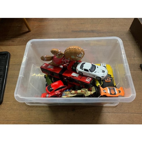 544 - box of toy cars etc