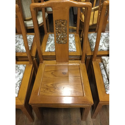 41 - Set of six Chinese rosewood dining chairs. See pics