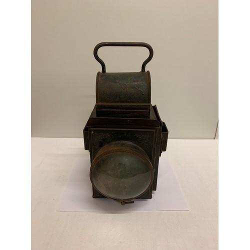 238 - Vintage G. Polkey railway lamp, carriage lantern.