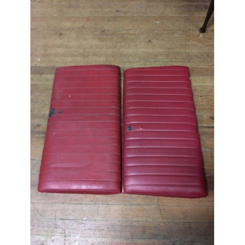 501 - Vintage bus seat pads.