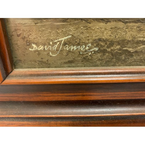 109 - Original, framed oil painting signed by David James.
