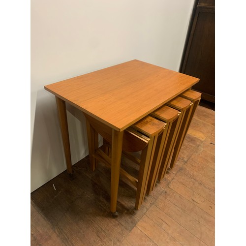 51 - set of five retro mid century tables