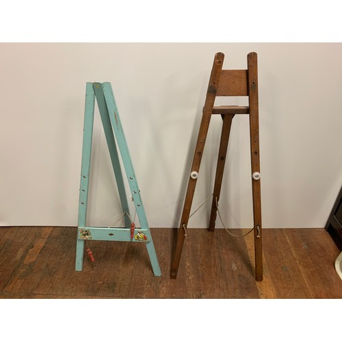 64 - 2 vintage easels