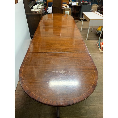 75 - large 3 pedestal dining table. See pics.