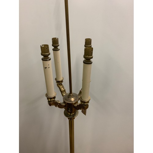 91 - Vintage brass, candlestick, standing lamp.