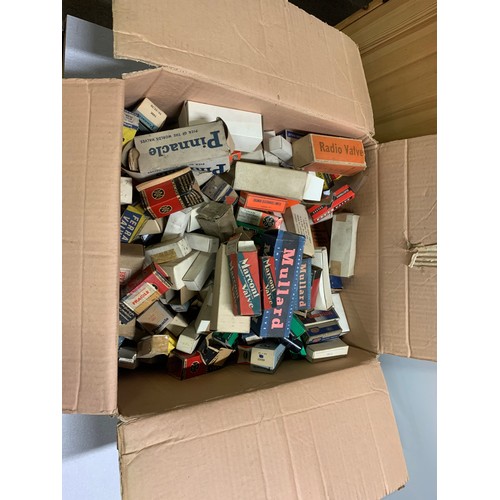 95 - A Box containing a large quantity of boxed radio valves