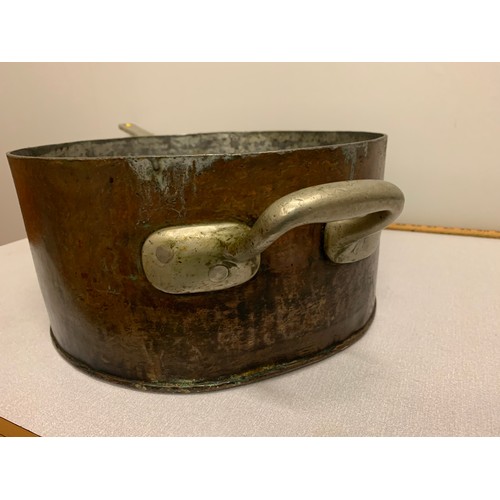 101 - Very large antique military two handled pot.