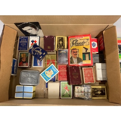 113 - Qty of vintage playing cards and games.