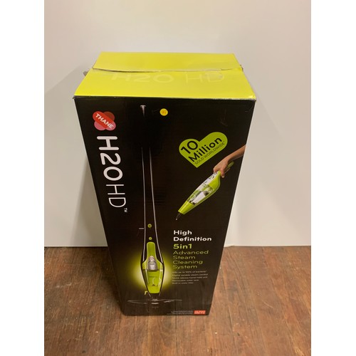 160 - Boxed H20 HD 5 in 1 steam cleaner.