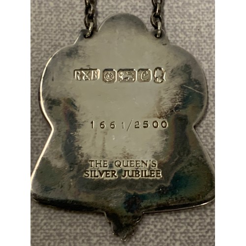 180a - Heavy silver decanter label.