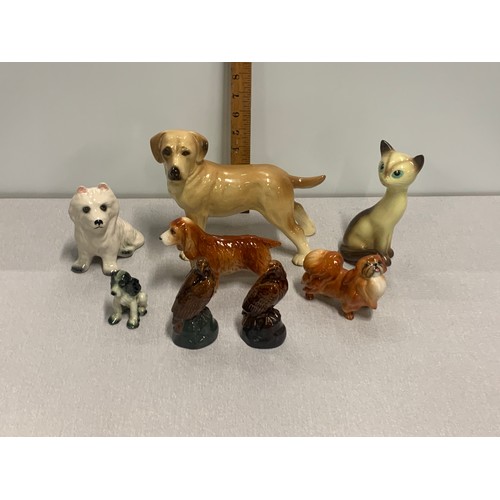 55a - Selection of animal ornaments to include Royal Doulton, Beswick, Sylvac etc.