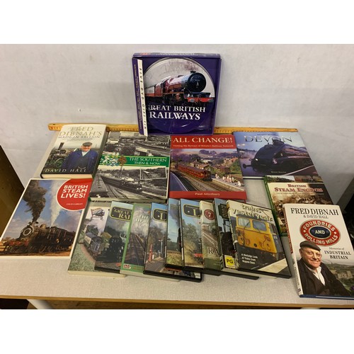 546 - Selection of Railway books and dvds