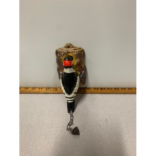 31 - Cast iron Woodpecker door knocker.