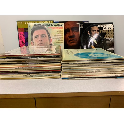 83 - Collection of vintage records to include Johnny Cash and Nina Simone etc.