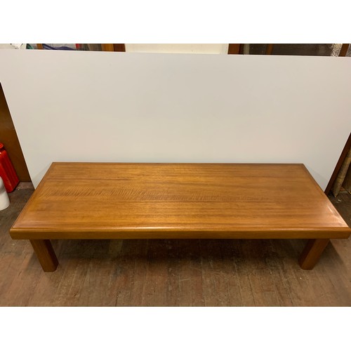 177 - very large Solid wood teak coffee table. 193cm x 45cm