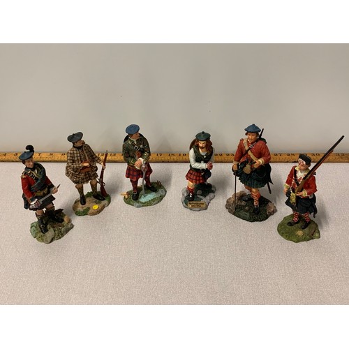 285 - Collection of six Highland clansmen to include Rob Roy.