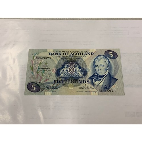 290 - Uncirculated Bank Of Scotland 1983 £5 note.