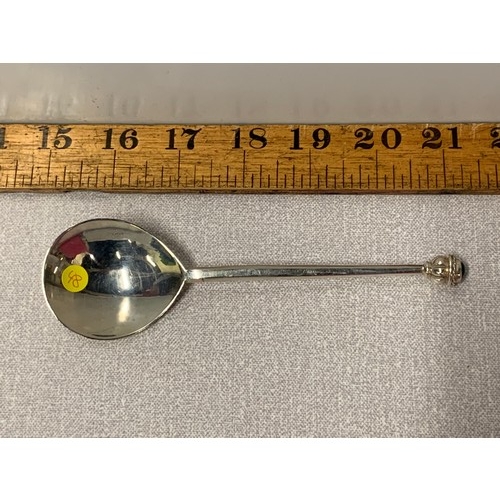 415 - Hallmarked silver spoon.