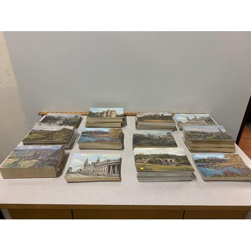 17 - Large qyt of vintage unused postcards.