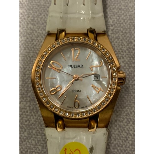 48 - Ladies Pulsar wrist watch.