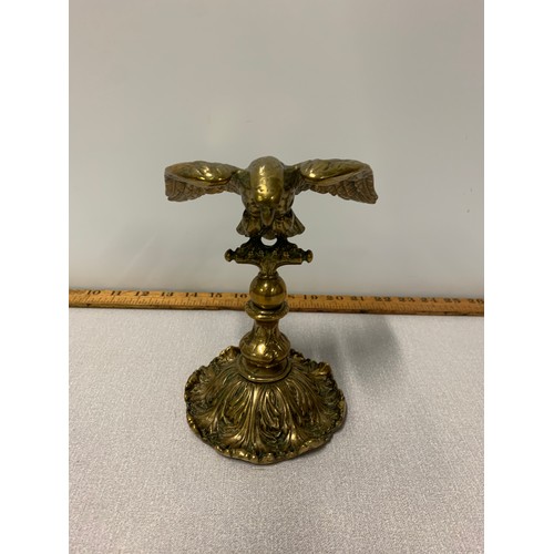 161 - Vintage brass eagle lectern.