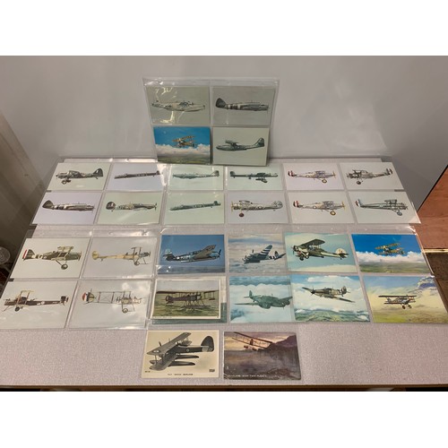 3 - Collection of postcards of Aircrafts of Royal Naval Air Service, Royal Flying Corps and Royal Air Fo... 