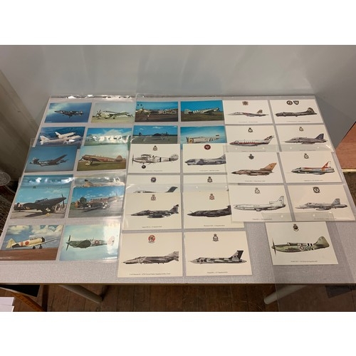 5 - Selection of postcards - Dugald Cameron Profile postcards of aircrafts and Military Aircraft by Colo... 