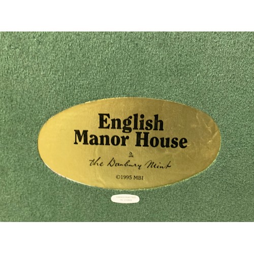 43 - Large danbury Mint English Manor house.