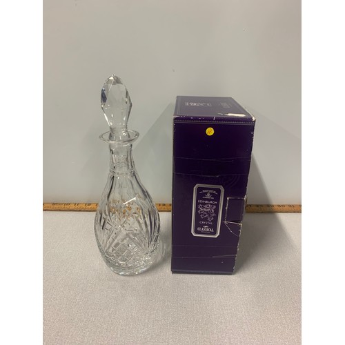 27 - Edinburgh crystal decanter in original box.