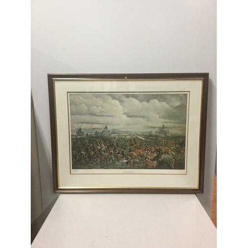 53 - Large framed, signed Graeme Baxter 89. artists proof copy of the Battle of Culloden 101 x 80.