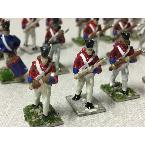 152 - Collection of painted metal soldiers.