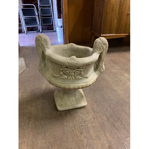 601 - Large stone garden planter