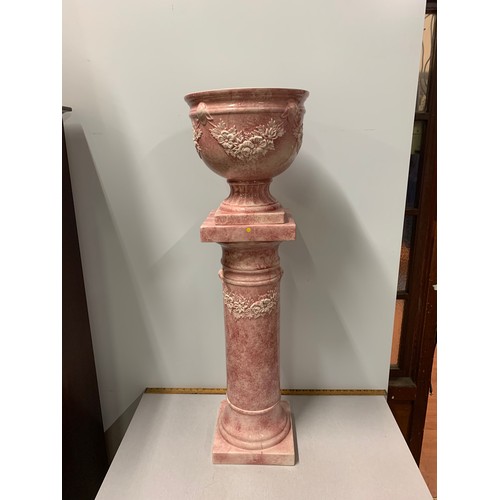 84 - Vintage ceramic Jardinière on stand.
103cm tall