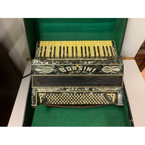 135 - Vintage Italian Borsini accordion and case.