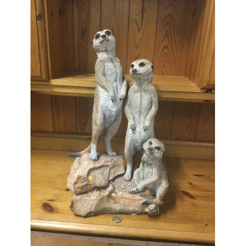 175 - Large Country Artists Meerkat group ornament 