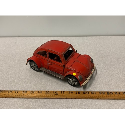 352 - Tin plate model VW Beetle.