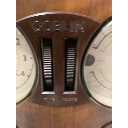 475 - Rare vintage 1940's Goblin time spot valve radio/ alarm. (refurbished)