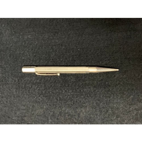 522 - Hallmarked silver propelling pencil