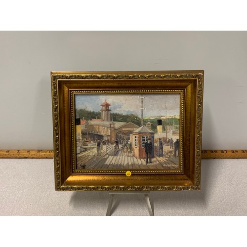 692 - Small gilt framed picture of Wemyss Bay.