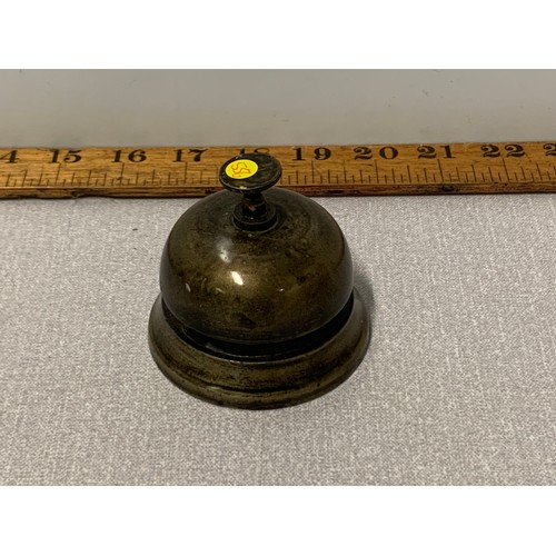 9 - Vintage brass shop/desk bell.