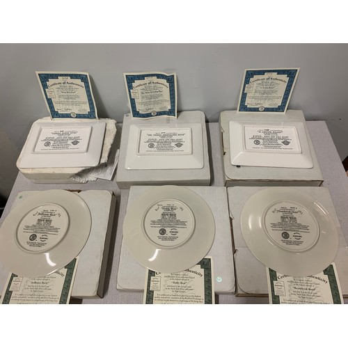 50 - 6 x Bradford Exchange Elvis Presley decorative plates all with certificates of authenticity.